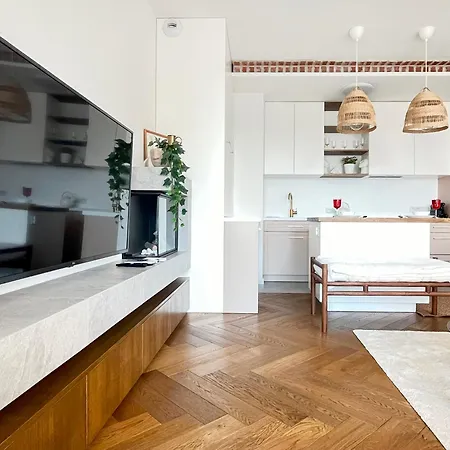 Premium With Parking Vistula Terraces Cracow Center アパート *